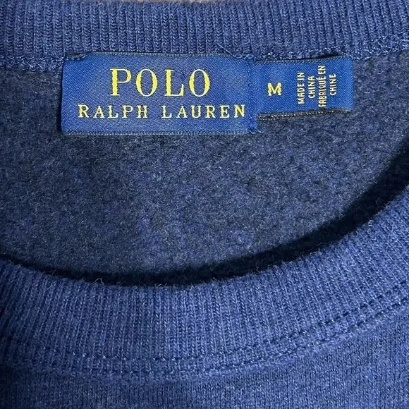 Polo by Ralph Lauren Navy Sweatshirt with Silver Logo - Picture 2 of 4